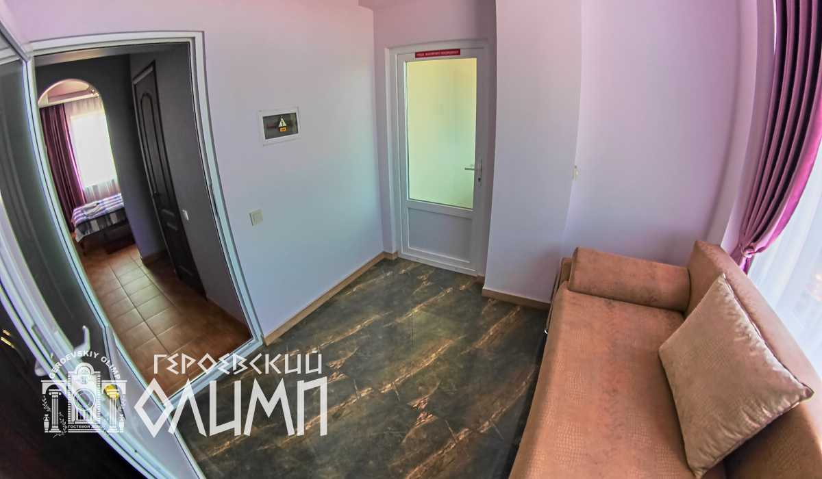 Раскладной диван в одной комнате